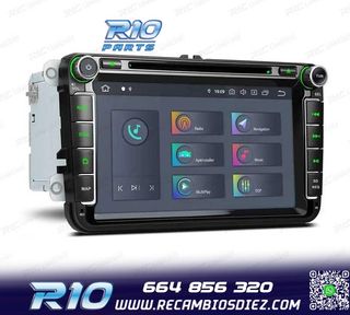 RADIO GPS ANDROID 11 PARA VOLKSWAGEN VW SEAT SKODA CARPLAY F