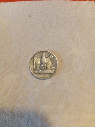 Moneda 5 Liras Italia 1927 Plata