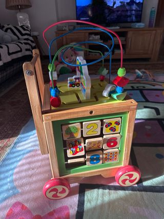 Andador correpasillos madera educativo