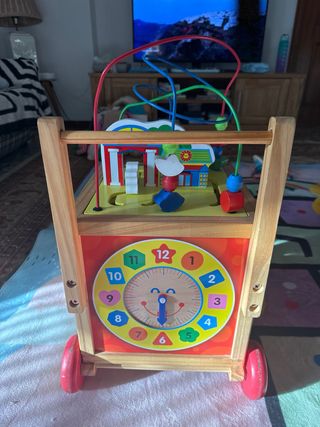 Andador correpasillos madera educativo