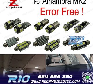KIT 21 BOMBILLAS LED INTERIOR SEAT ALHAMBRA II MK2 710 711 1