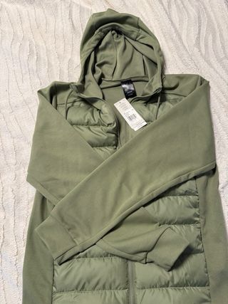 Anorak Adidas verde acolchado