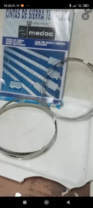 2 sierras 2,2m de acero inox