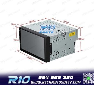 RADIO GPS ANDROID 8.1 7" OCTA-CORE 2DIN MULTIMEDIA PANTALLA