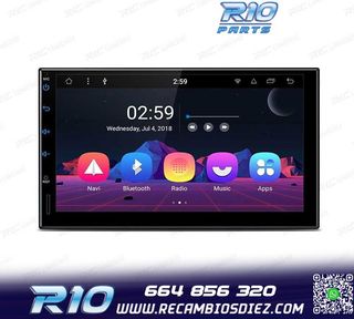 RADIO GPS ANDROID 8.1 7" OCTA-CORE 2DIN MULTIMEDIA PANTALLA