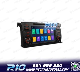 RADIO GPS ANDROID 13 BMW SERIE 3 E46 PANTALLA TÁCTIL 7"