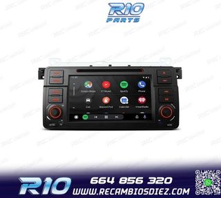 RADIO GPS ANDROID 13 BMW SERIE 3 E46 PANTALLA TÁCTIL 7"