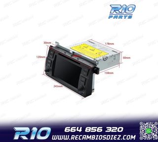 RADIO GPS ANDROID 13 BMW SERIE 3 E46 PANTALLA TÁCTIL 7"