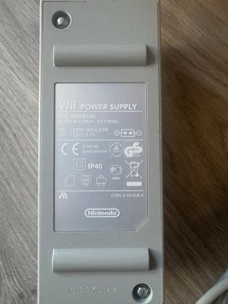 Fuente Alimentación Nintendo Wii