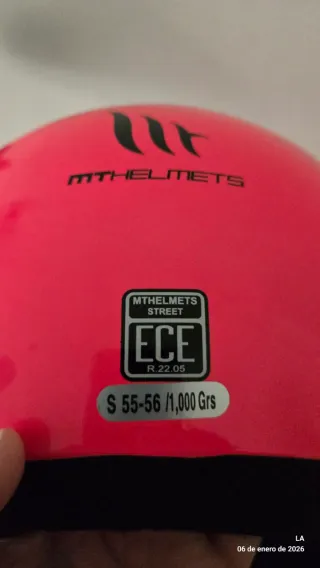 Casco Helmet Jet Moto Talla S Rosa