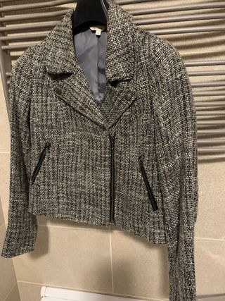 Giacca donna fantasia sale e pepe con zip