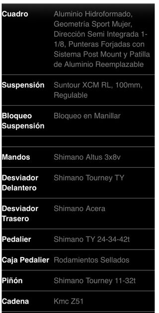 Bicicleta MTB Coluer Alice 27,5”