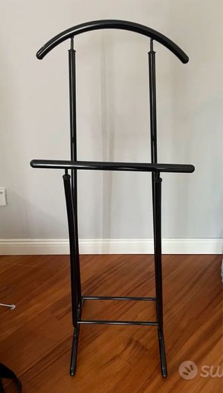 Maggiordomo porta indumenti nero