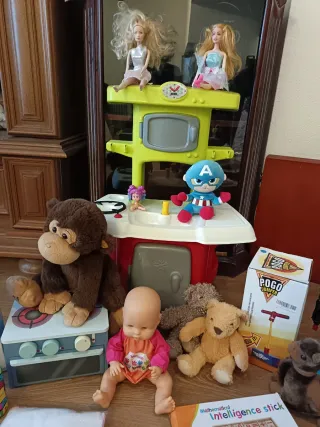 Lote Juguetes Niña Niño Muñecas Robot