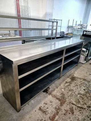 Mesa de acero inoxidable industrial