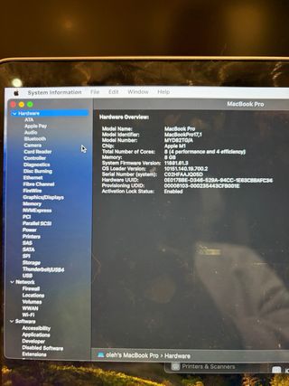 MacBook Pro 13 A2338 2021