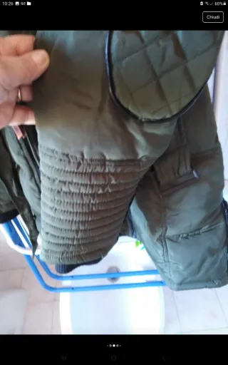 Piumino verde ragazza