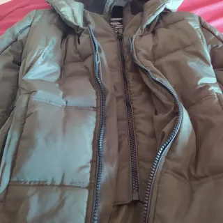 Piumino verde ragazza