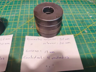 Lote 13 Imanes Redondos ferrita