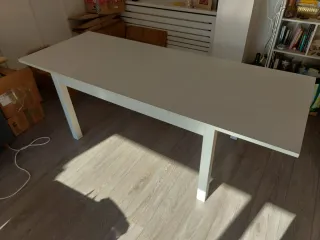 Mesa extensible blanca Ikea