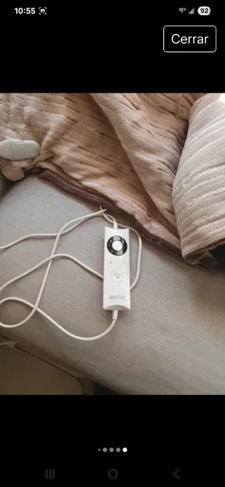 Manta Eléctrica Imetec Beige/Marrón