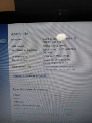 Ordenador Toshiba Satellite NB10-A-104