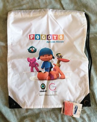 Bolsa saco con cordones Pocoyo raro descatalogada