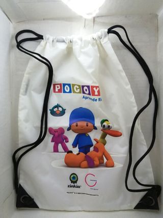 Bolsa saco con cordones Pocoyo raro descatalogada