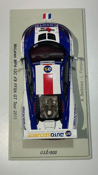 McLaren MP4-12C n°8 FFSA GT Tour 2013 - Spark 1/43