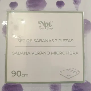 Juego Sábanas NUEVO Verano Microfibra 90cm