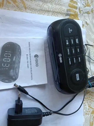 Radio Reloj Despertador Elco Bluetooth