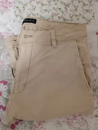 Pantalones Zara Hombre Beige