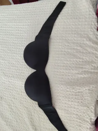 Women'secret Sujetador Push Up sin Tirantes Negro