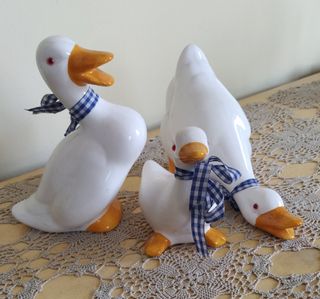 Set 4 Ochette Ceramica Decorazione