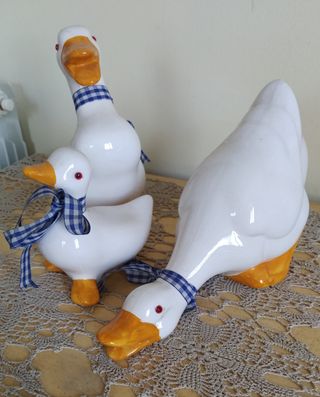 Set 4 Ochette Ceramica Decorazione