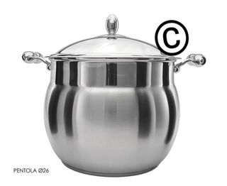 Batteria pentole 18 pz acciaio inox