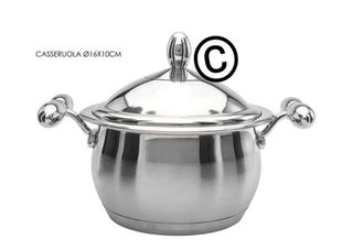 Batteria pentole 18 pz acciaio inox