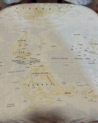 Silla de oficina de adulto con funda de mapa