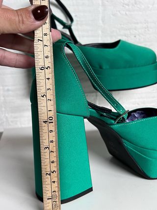 Zapatos Plataforma Un Paso Mas Verde T.37