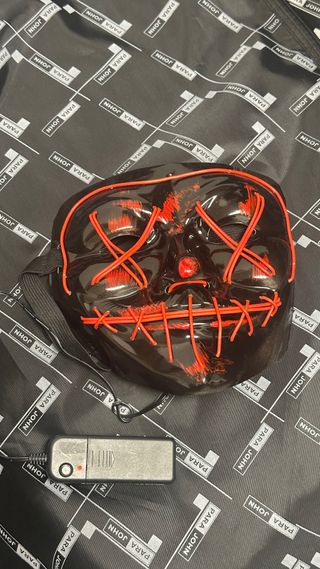 Mascara LED Halloween Negra