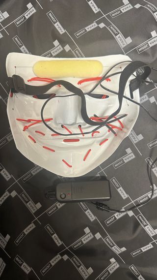 Mascara LED Halloween Negra