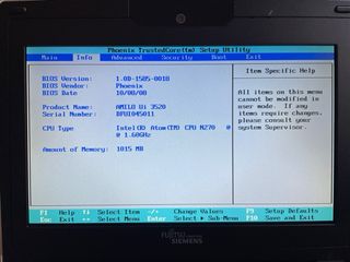 Portátil Fujitsu Siemens AMILO Wi-Fi Bluetooth