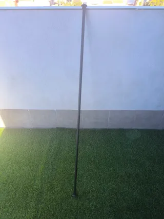 Barra Cortina Ducha Extensible Negra