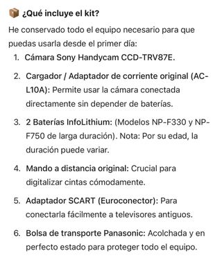 Sony Handycam Vision Hi8 XR CCD-TRV87E Kit