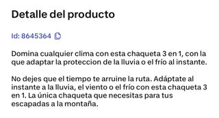 Abrigo montaña mujer negro