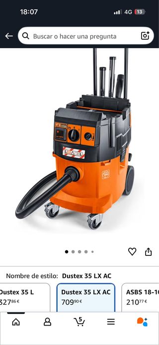 Aspiradora Industrial Fein Naranja