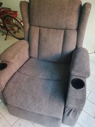 Poltrona recliner alzapersone massaggiante riscald