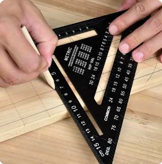 Gramil +Escuadra PARKSIDE+Lápiz carpintero+6 minas