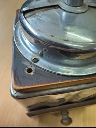 Molinillo de café vintage madera y metal