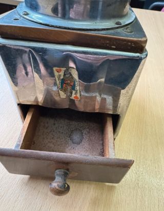 Molinillo de café vintage madera y metal